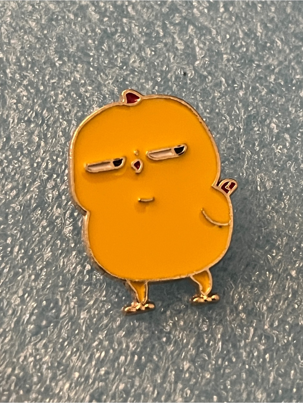 Yellow Cartoon Chick Enamel Pin - Cute Small Pets Accessory